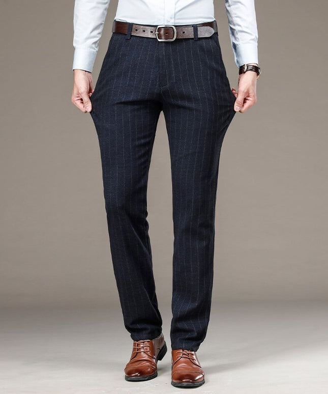 Męskie spodnie chinosy w paski