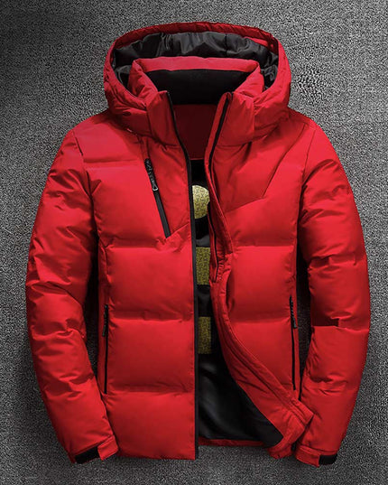 Męska kurtka zimowa puchowa pikowana