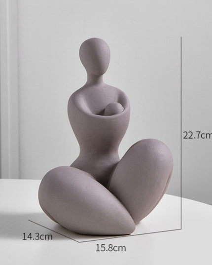 Figurka dekoracyjna ceramiczna wzór postaci