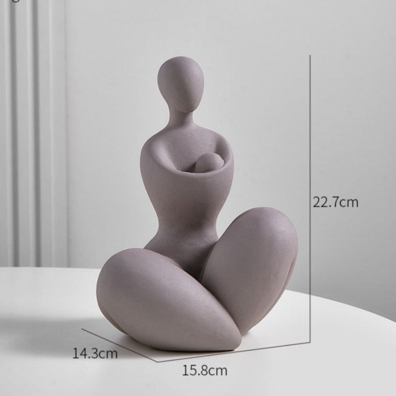 Figurka dekoracyjna ceramiczna wzór postaci