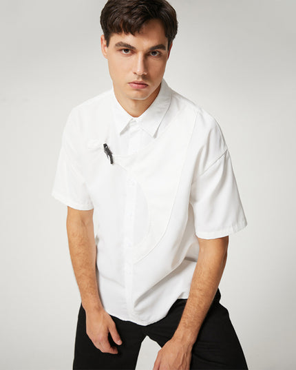 Męska koszula letnia z klamrą