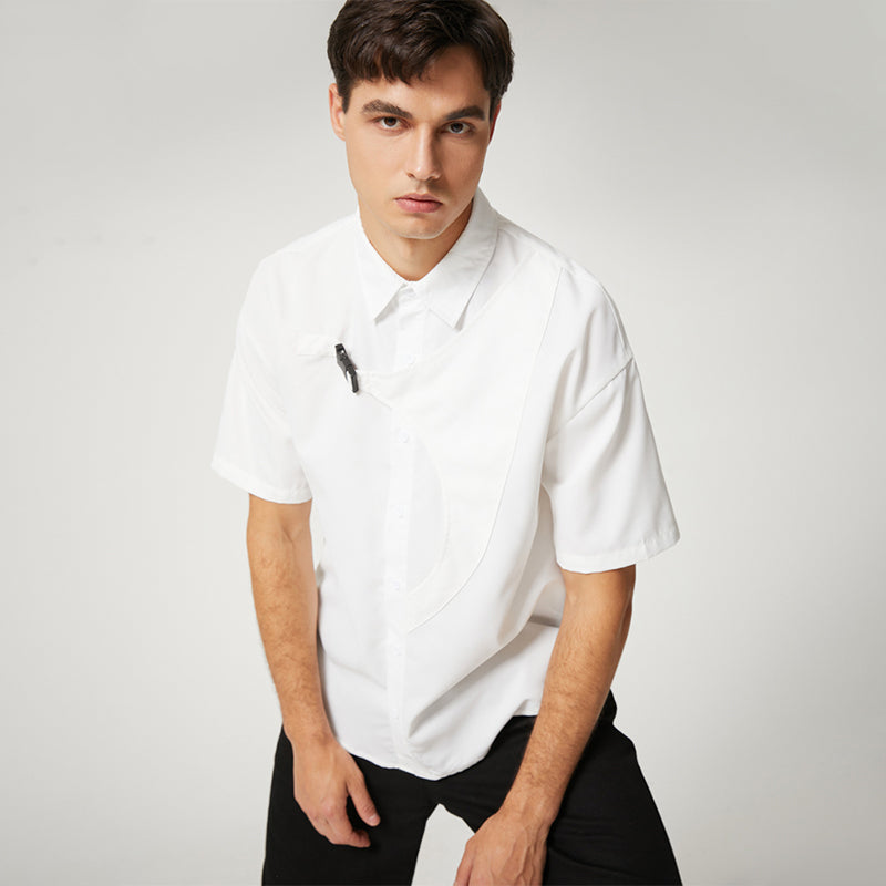 Męska koszula letnia z klamrą