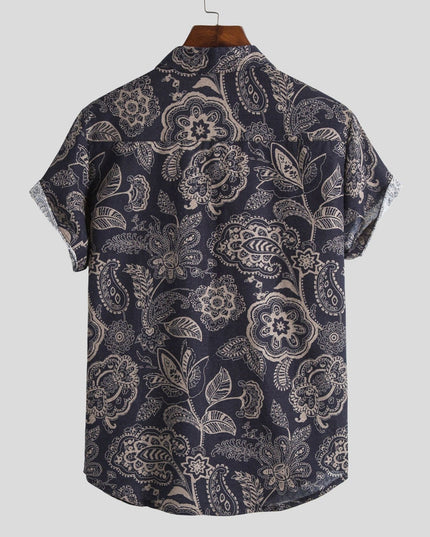 Męska koszula letnia we wzory