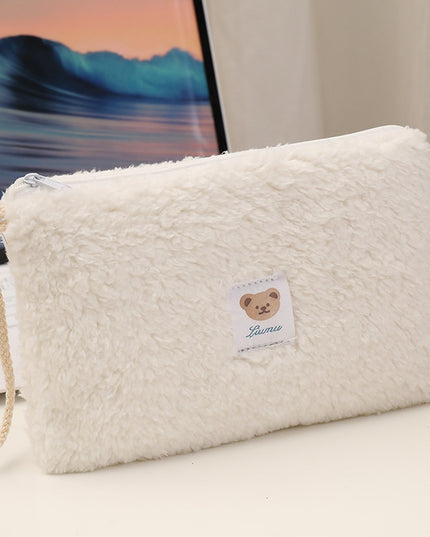 Kosmetyczka pluszowa z uchwytem