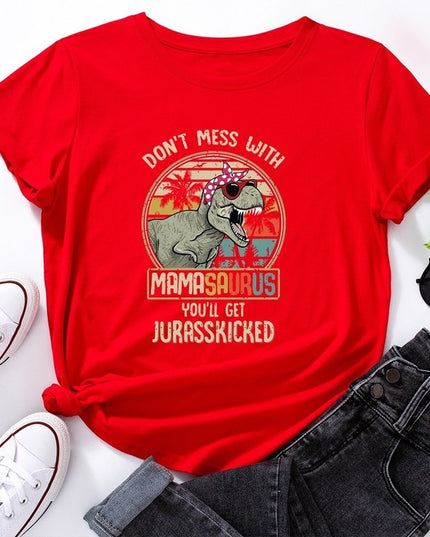 Damski T-shirt klasyczny z nadrukiem dla mamy