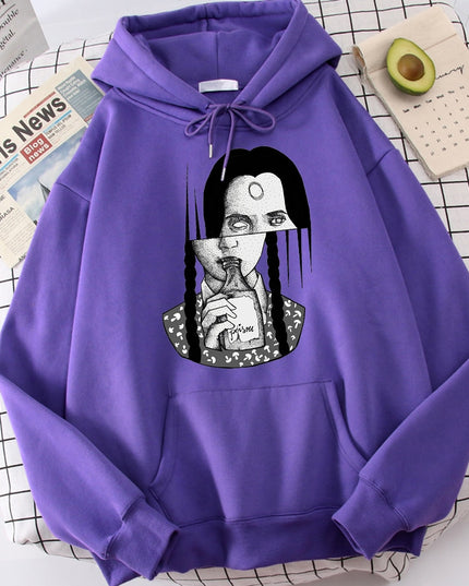 Męska bluza z kapturem z nadrukiem