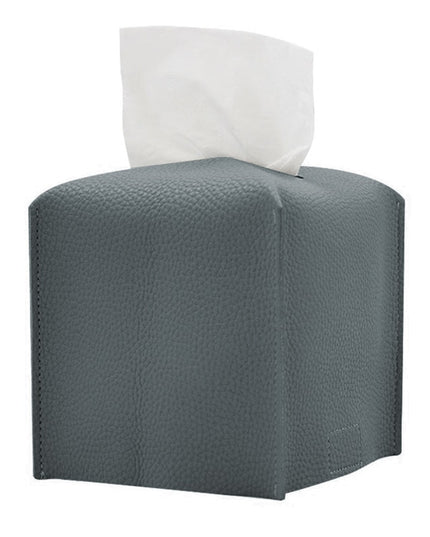 Pudełko na chusteczki skórzane kwadratowe