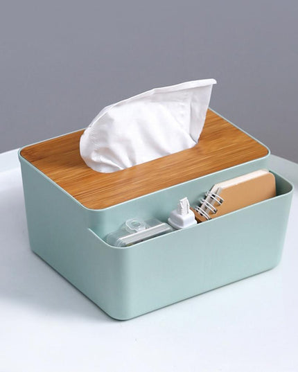 Pudełko na chusteczki z przegródkami organizer