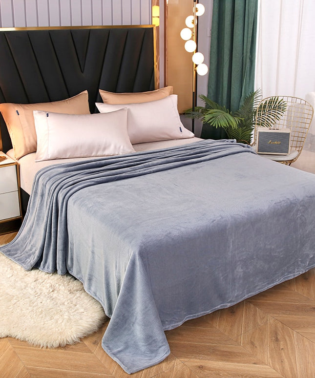 Miękki koc z krótkim włosiem