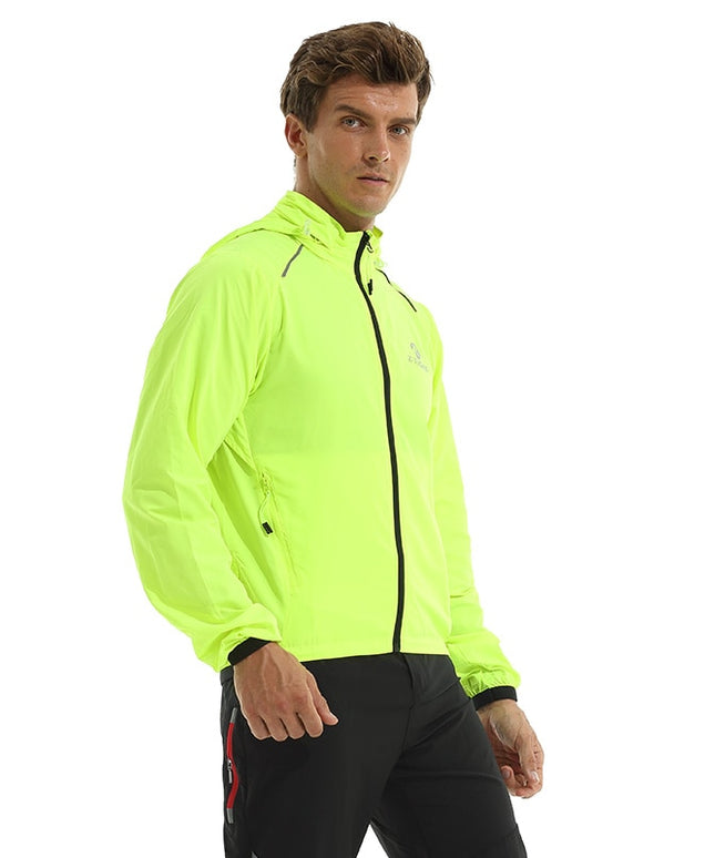 Męska kurtka przejściowa przeciwdeszczowa o prostym kroju