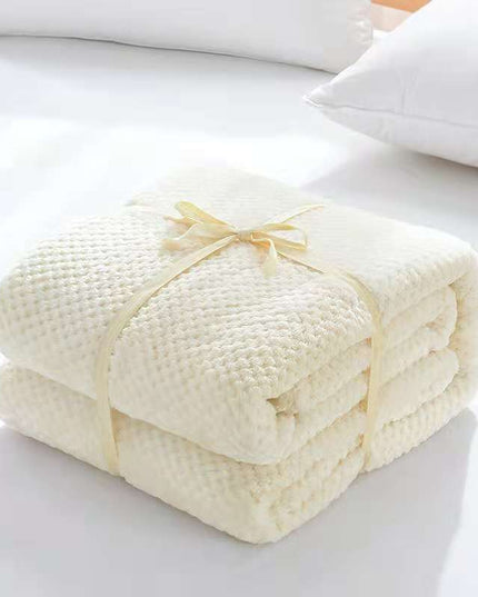 Koc miękki dekoracyjny w jednolitych kolorach