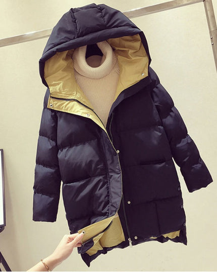 Damska kurtka zimowa ocieplana z kapturem