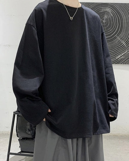 Męska koszulka z długim rękawem o kroju oversize