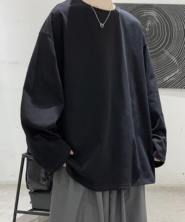 Męska koszulka z długim rękawem o kroju oversize