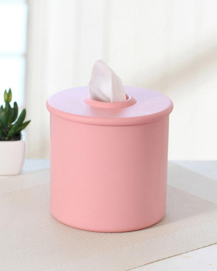 Pudełko na chusteczki okrągłe w pastelowych kolorach