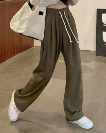 Damskie spodnie dresowe z prostymi nogawkami