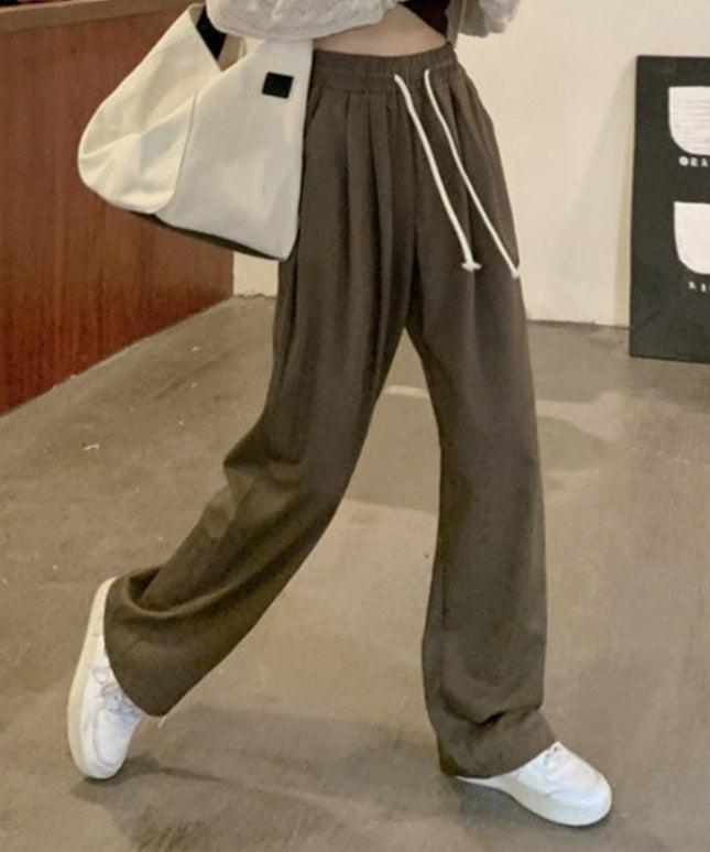 Damskie spodnie dresowe z prostymi nogawkami