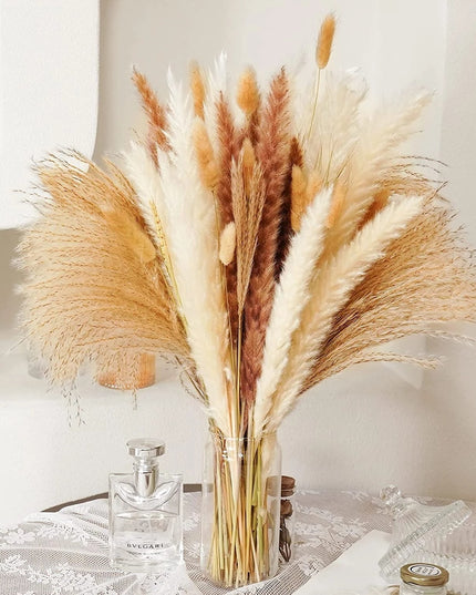 Trawa pampasowa gotowa kompozycja długość 40 cm 80 sztuk
