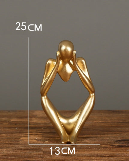 Figurka dekoracyjna postać z wycięciem minimalistyczny styl