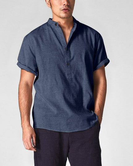 Męska koszulka polo z letniego materiału o luźnym kroju