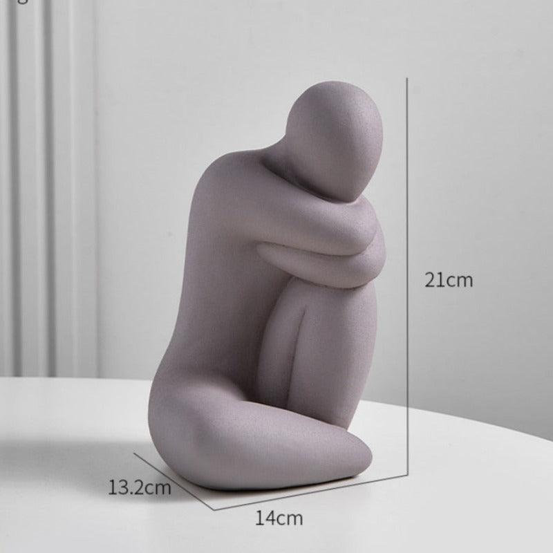 Figurka dekoracyjna ceramiczna wzór postaci