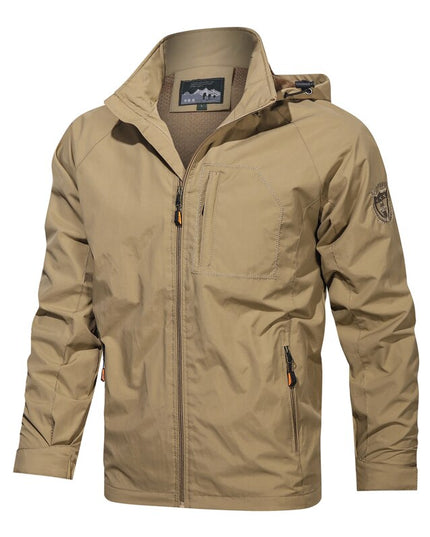 Męska kurtka przejściowa wodoodporna z kapturem