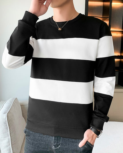 Męska elegancka bluza w paski