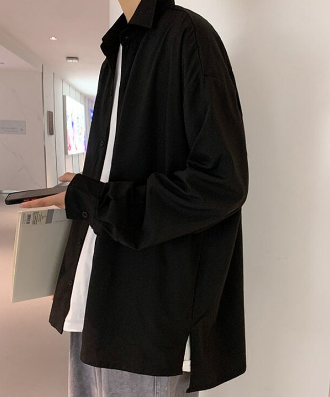 Męska koszula klasyczna o luźnym kroju