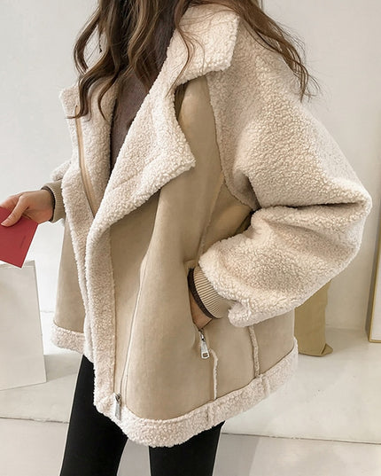 Damska kurtka zimowa z kożuszkiem