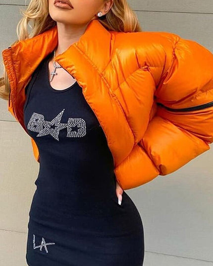 Damska kurtka zimowa puchowa oversize