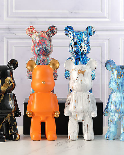 Figurka dekoracyjna ceramiczna kolorowy miś