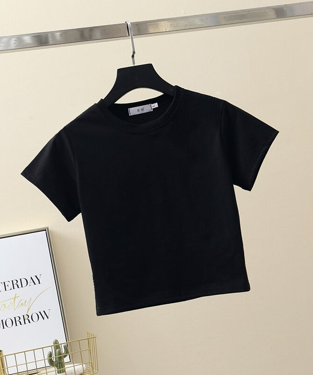 Damski krótki T-shirt klasyczny