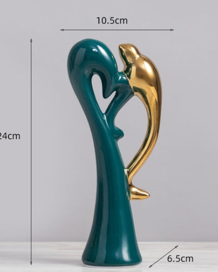 Figurka dekoracyjna ceramiczna abstrakcyjny wzór