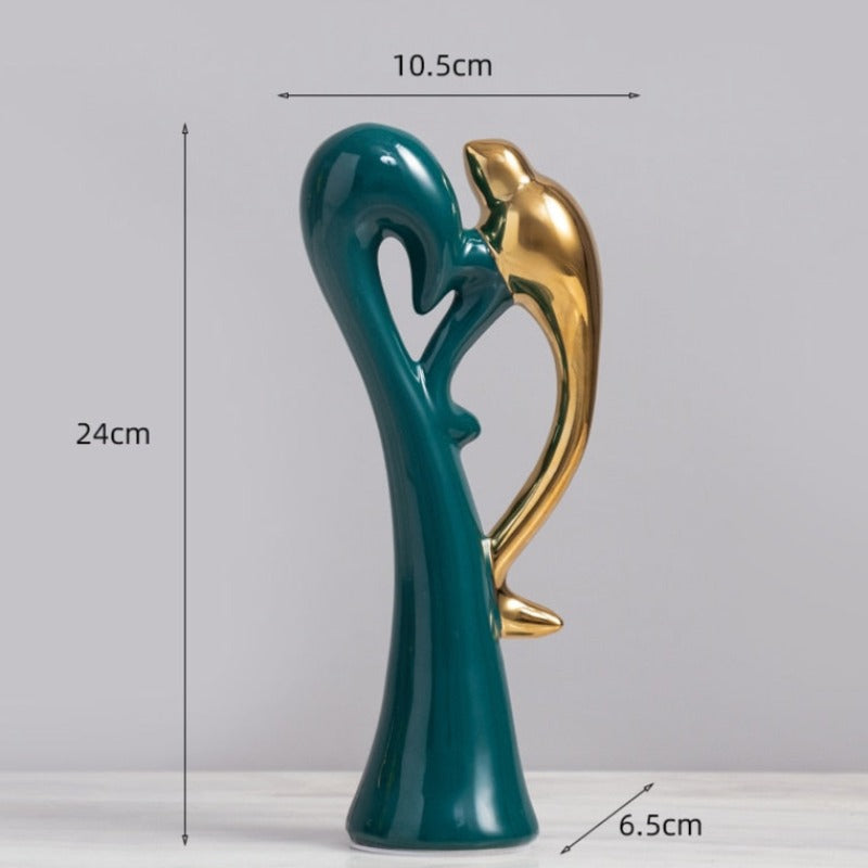 Figurka dekoracyjna ceramiczna abstrakcyjny wzór