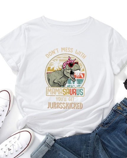 Damski T-shirt klasyczny z nadrukiem dla mamy