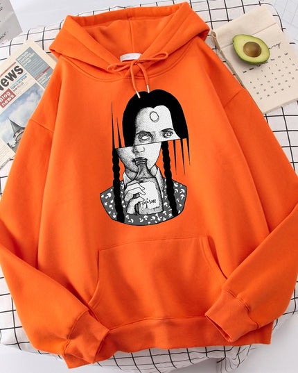 Męska bluza z kapturem z nadrukiem