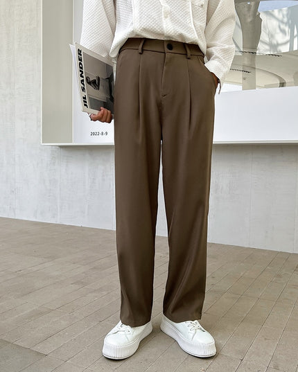 Męskie eleganckie spodnie zwężane w talii