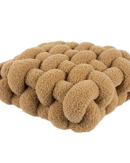 Poduszka dekoracyjna pluszowa węzeł