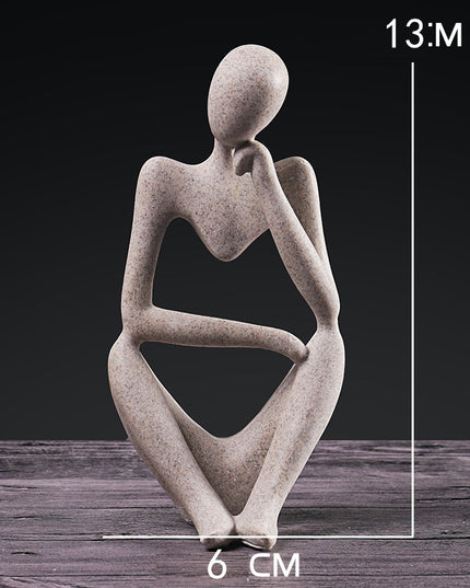 Figurka dekoracyjna postać z wycięciem minimalistyczny styl