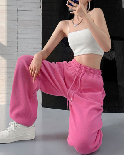 Damskie spodnie dresowe w pastelowych kolorach