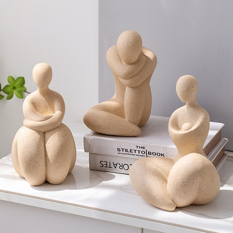 Figurka dekoracyjna ceramiczna wzór postaci