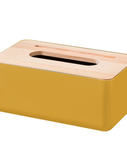 Pudełko na chusteczki drewniane z dodatkową przegródką