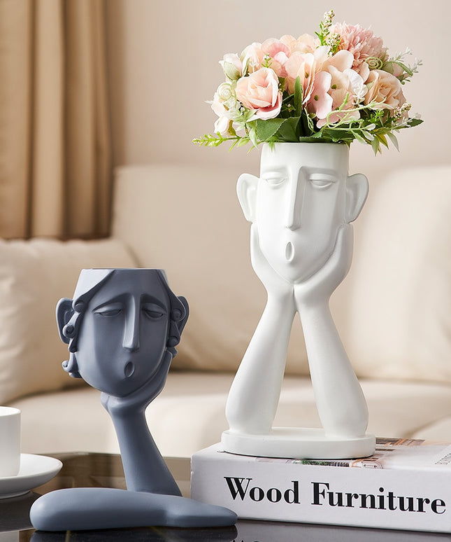 Figurka dekoracyjna posąg twarz