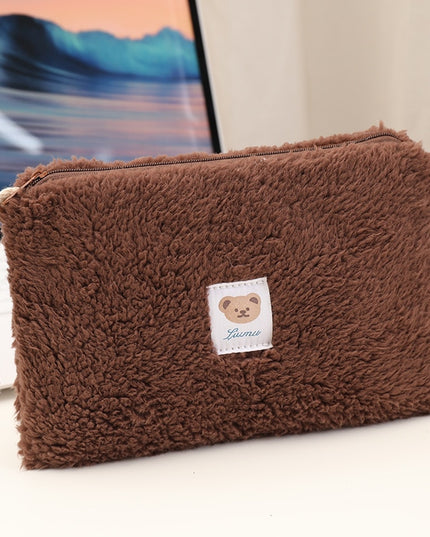 Kosmetyczka pluszowa z uchwytem