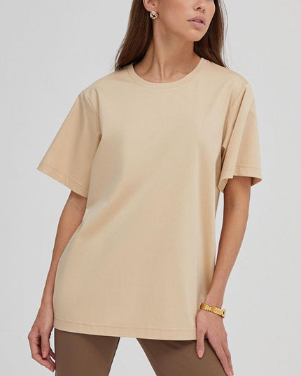 Damski T-shirt bawełniany oversize