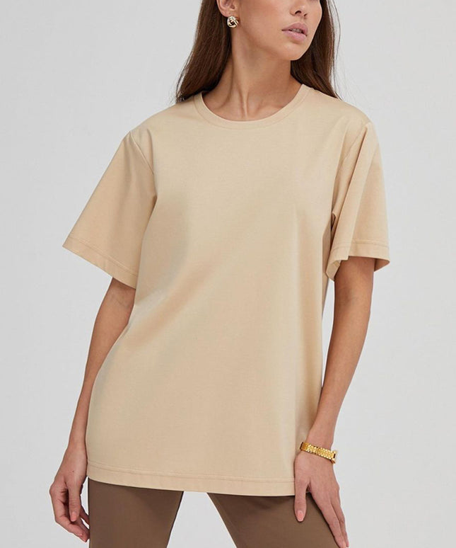 Damski T-shirt bawełniany oversize