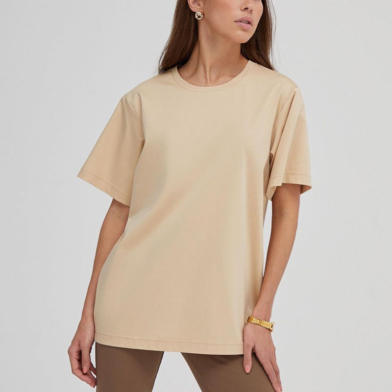 Damski T-shirt bawełniany oversize