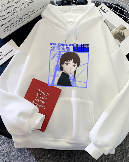 Damska bluza z nadrukiem i kapturem