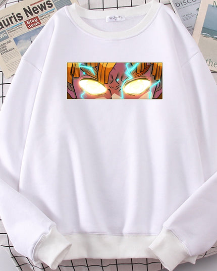 Męska bluza bez kaptura z nadrukiem