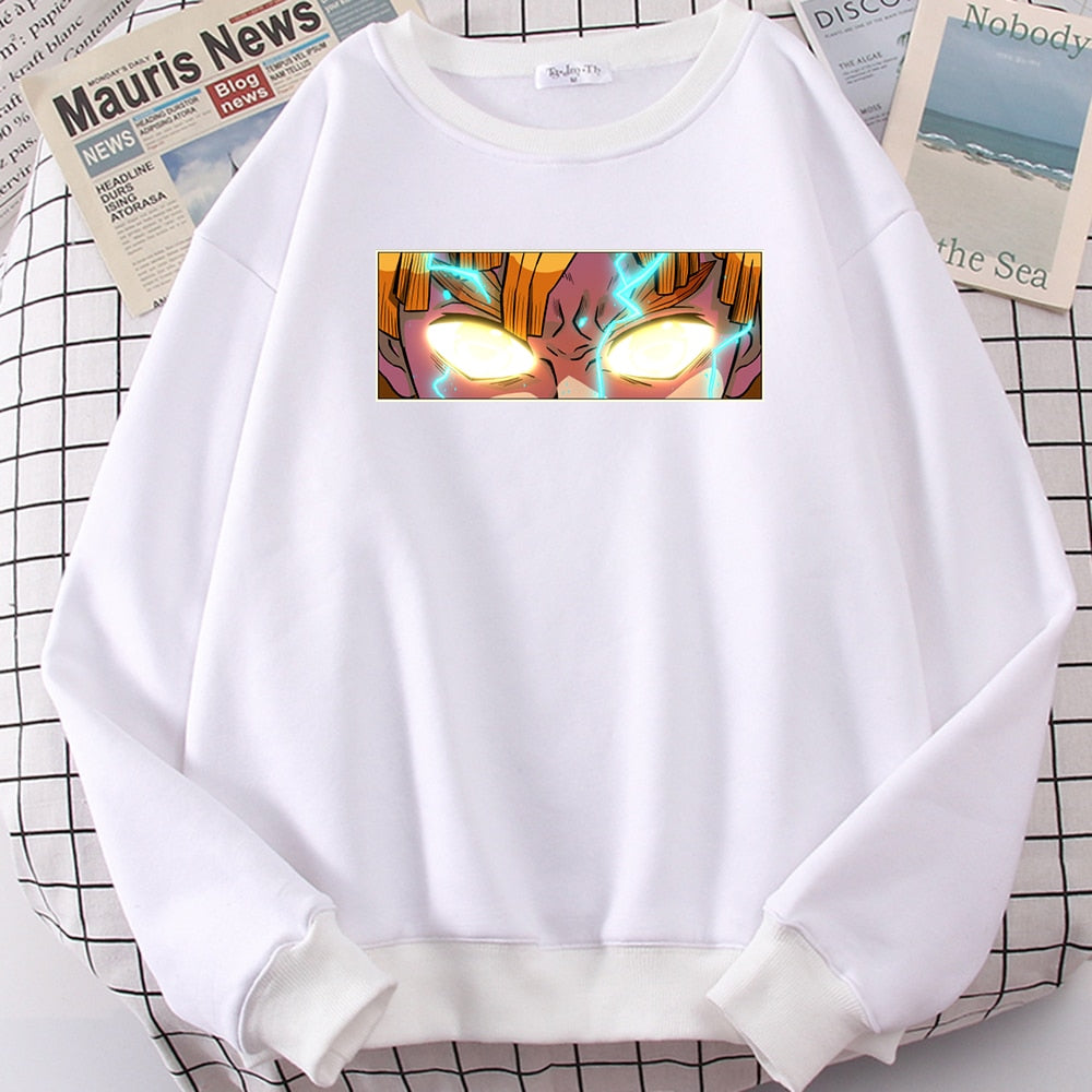 Męska bluza bez kaptura z nadrukiem